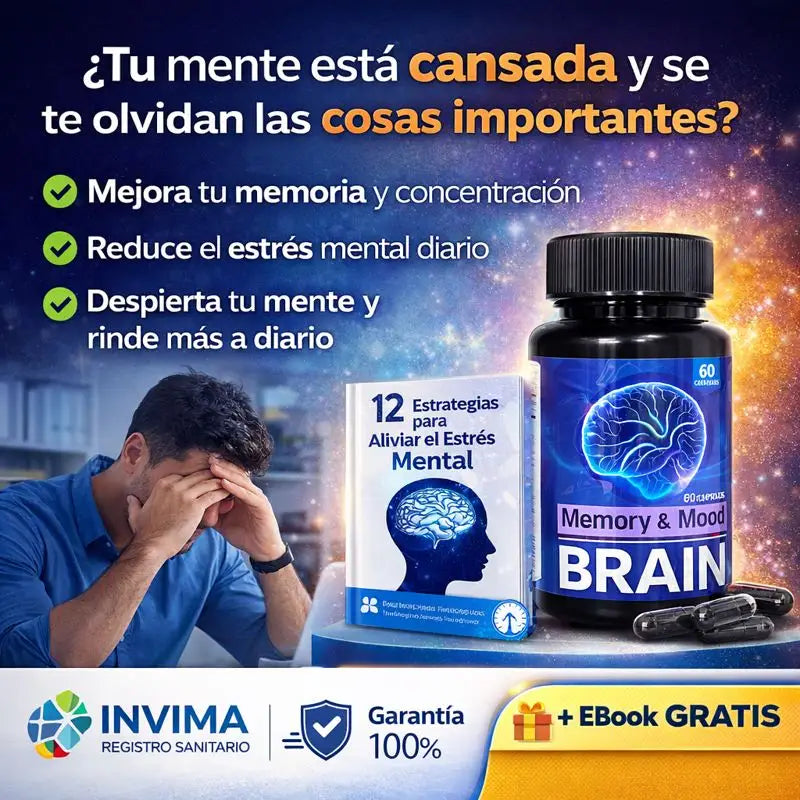 🧠 Memory & Mood Brain™ | Despídete de los olvidos y vuelve a sentir tu mente activa