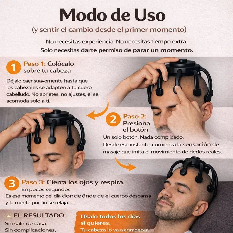 RelaxScalp™ | Libérate del estrés diario y siente una relajación profunda desde la primera vez!