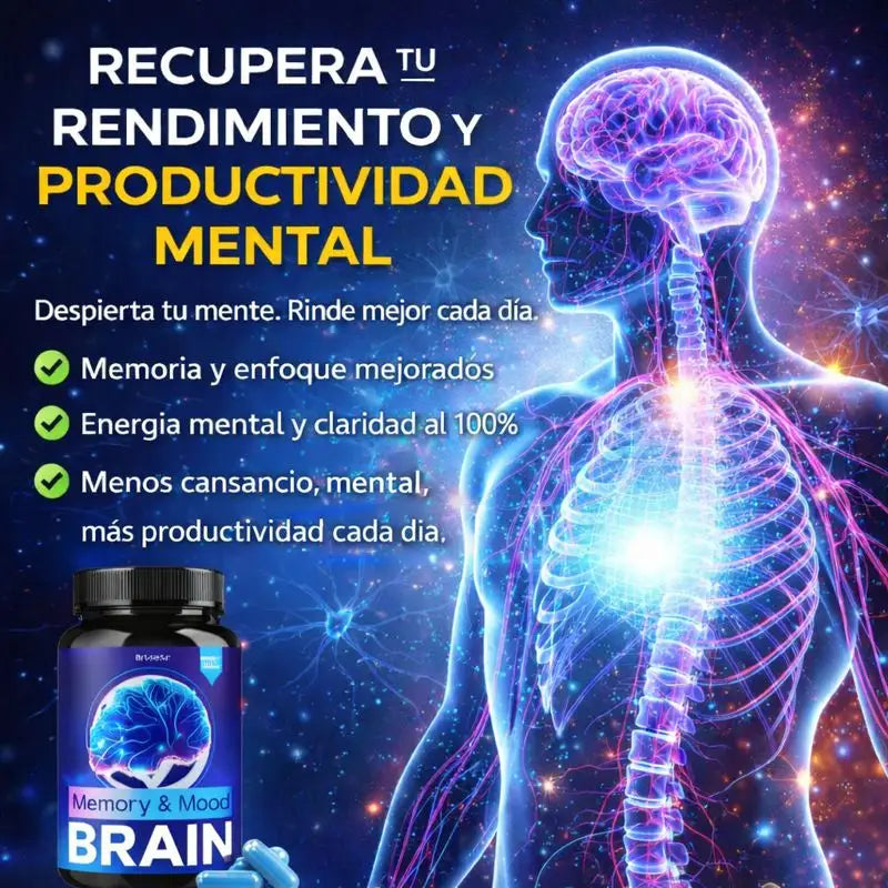🧠 Memory & Mood Brain™ | Despídete de los olvidos y vuelve a sentir tu mente activa